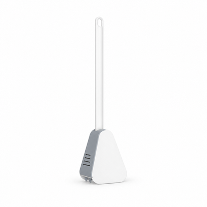 Flexible TPR Toilet Brush with Long Handle, Multi-Sided Cleaning Head for Bathroom and Toilet Bowl Cleaning